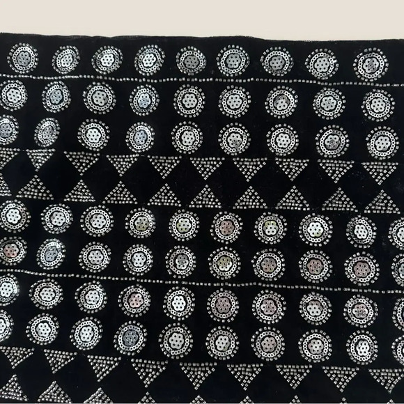 Zara | Black Velvet and Sequin Beaded Mini Skirt | Size M, NWT - Picture 7 of 7